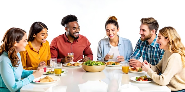 Personas disfrutando comida